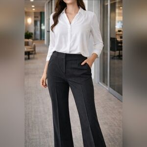 [355] Simply Styled Black Pinstripe Women's Pants